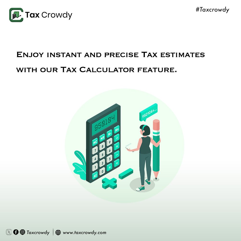 _Taxcrowdy's tweet photo. Are you wondering how much you owe in taxes and the due date? Taxcrowdy has the solutions you've been looking for.

#taxcalculator #taxcrowdy https://t.co/Tn2VIJGbwz
