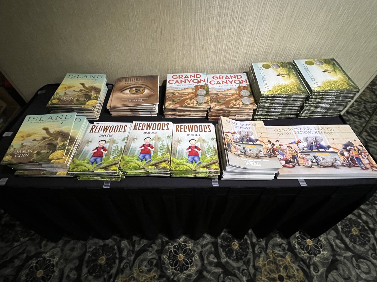 IllLibraryAssoc's tweet photo. Author and Illustrator Jason Chin at this morning's ILA Youth Services Forum Author Breakfast. #ILAAC23 https://t.co/u8P08PudNK