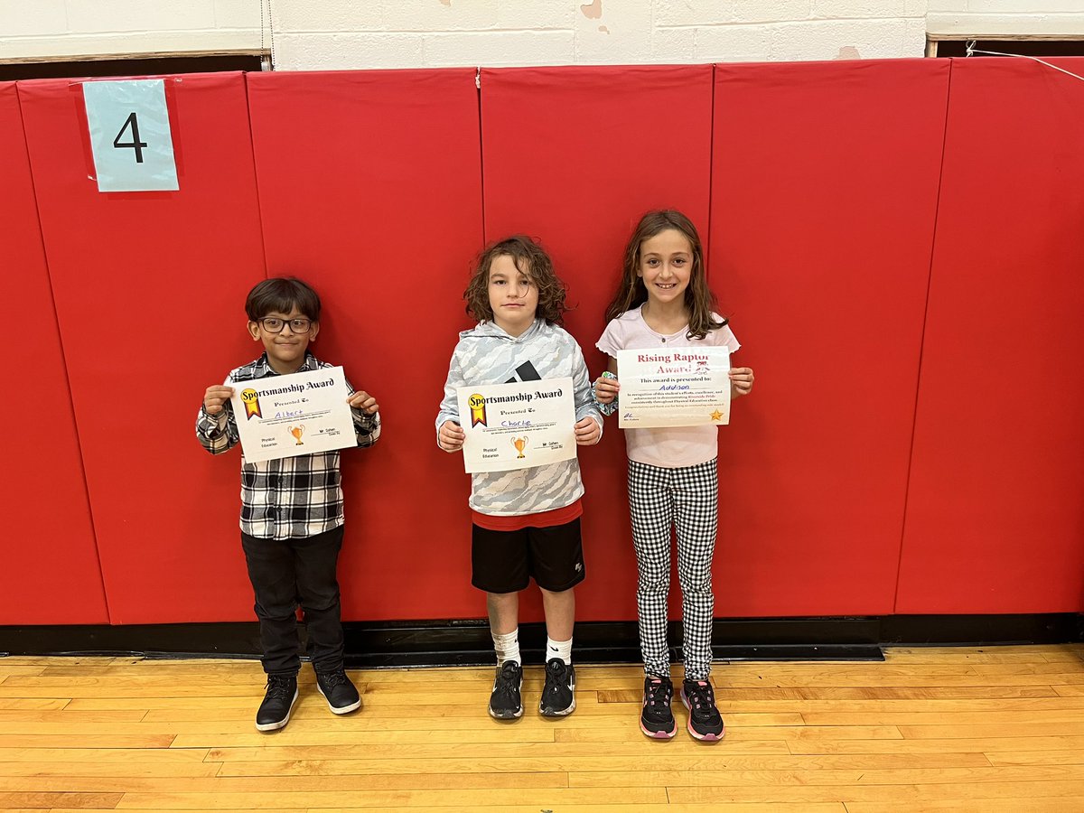 Outstanding achievements in PE class being recognized! Meet our award recipients