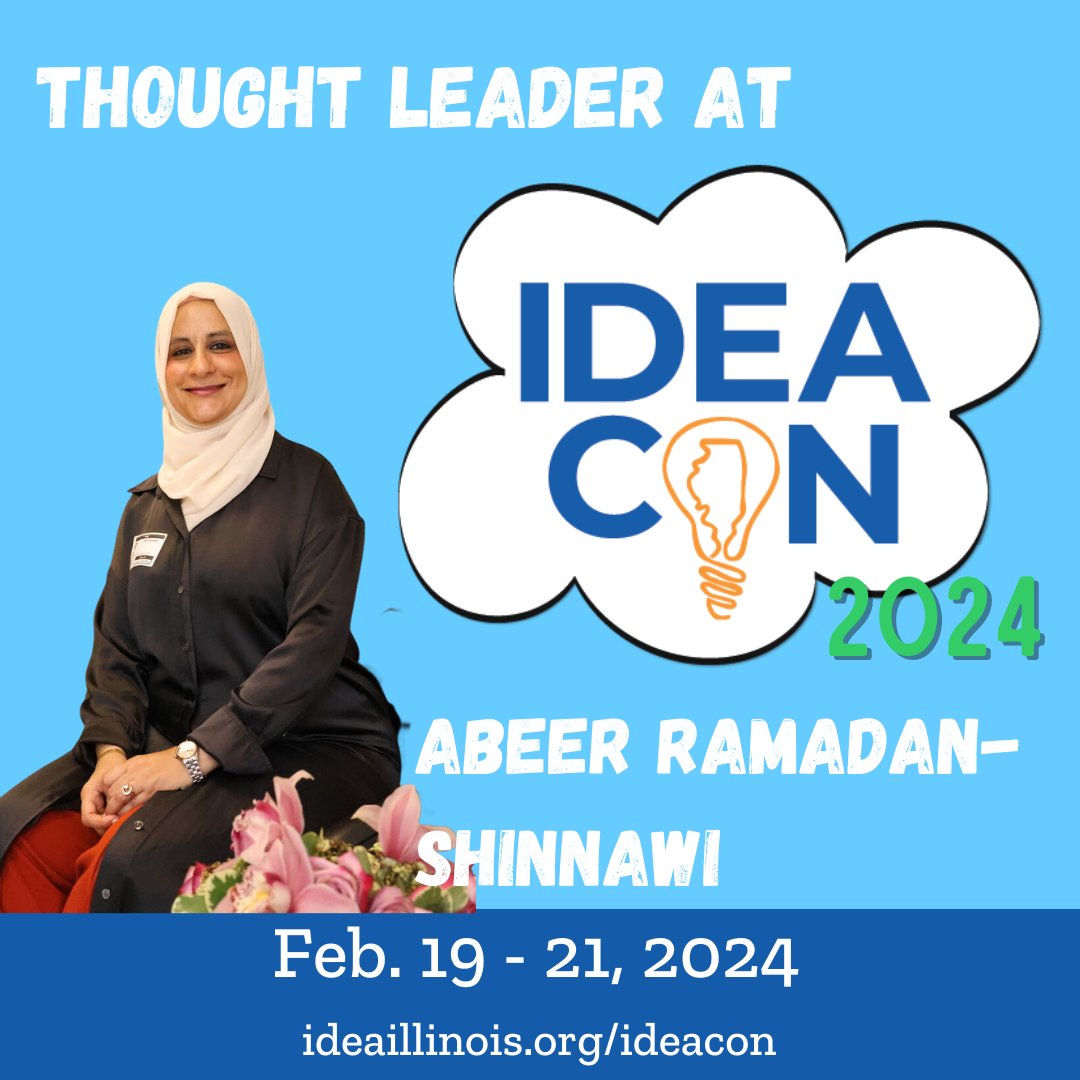 This #IDEAcon 2024 Thought Leader is a Palestinian-American educator of 20+ years who has used her upbringing as a child of immigrants to help connect students, schools, and communities. We're excited to welcome @shinram1 to the #IDEAil family! ideaillinois.org/ideacon