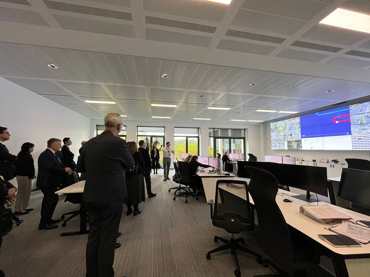 ITF_Forum's tweet photo. Site visit today at @ITF_Corporate Partner and #mobility provider @boltapp and at the #JUDU traffic control centre in #Vilnius 🇱🇹 . Great insights and good fun for delegates from the 66 member countries gathered in Lithuania's capital for @ITF_Forum October meetings! https://t.co/vJFVPEjJvy