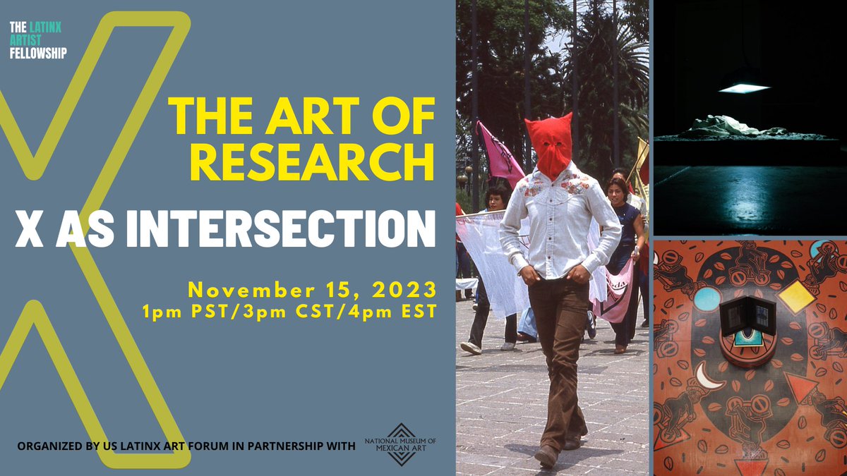 Join us for ‘X as Intersection: The Art of Research’ featuring artists, Diógenes Ballester, Daisy Quezada Ureña and Diana Solís. Click the link below to RSVP: tinyurl.com/uyyudcmv