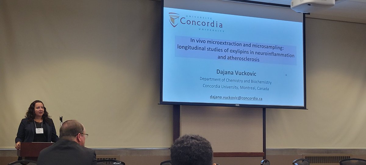 goncalogouveia3's tweet image. What a great start of the 3rd day of #mana2023 with an incredibly engaging talk from Dajana Vuckovic, micro sampling in metabolomicS!