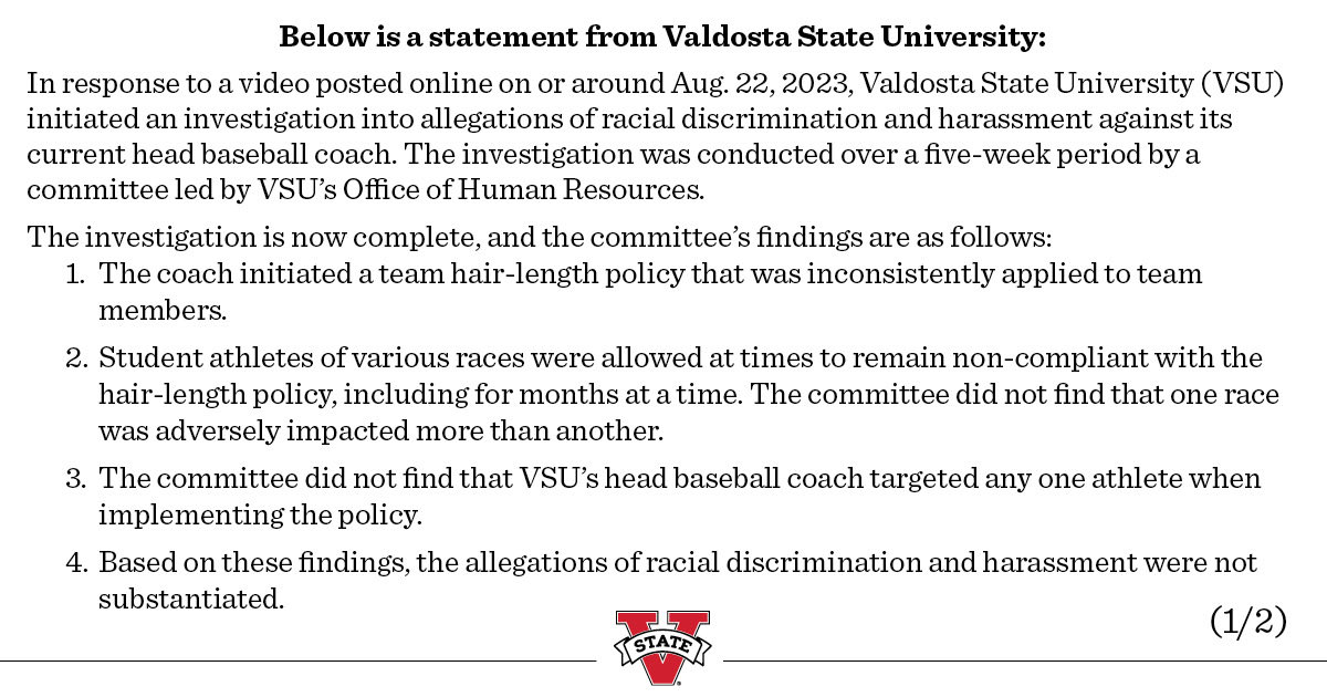 Valdosta State University tweet media