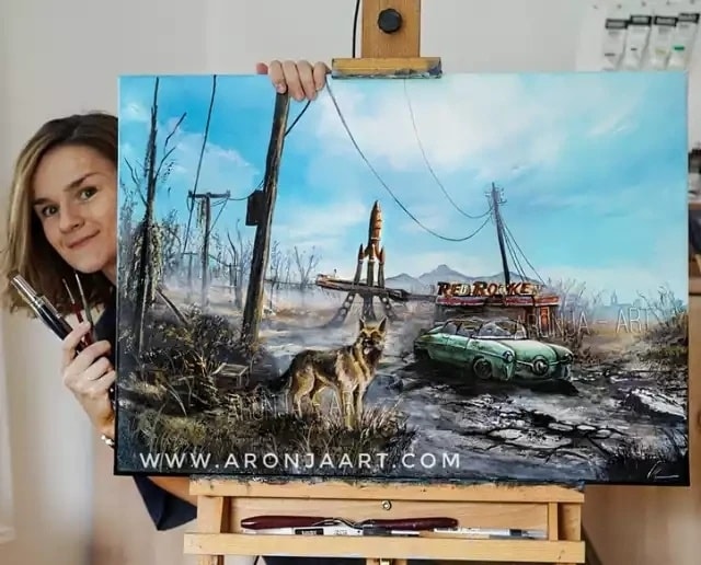 FalloutFanArt's tweet photo. Happy International Artist Day!!! 
Go out and make something today be creative!

Painting by Aronja on imgur
#Fallout #InternationalArtistDay https://t.co/7c6yQMt1NU