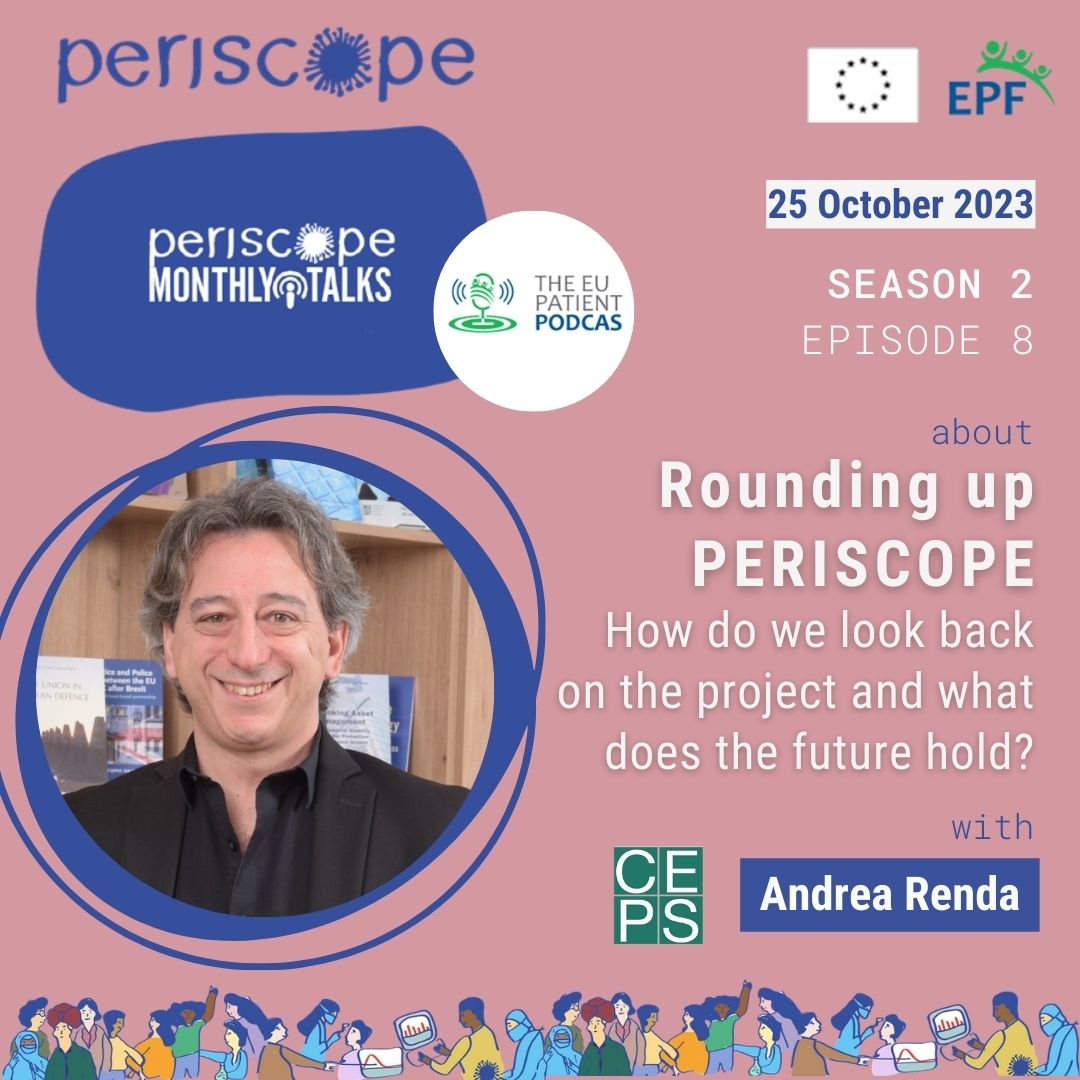 PER1SCOPE Project (@per1scope_eu) on Twitter photo 🎙️ Final podcast episode with <a href="/profAndreaRenda/">Andrea Renda</a> (<a href="/CEPS_thinktank/">CEPS ThinkTank</a>), the co-coordinator and strategy director of the <a href="/PER1SCOPE_EU/">PER1SCOPE Project</a>
💡 Join us as we revisit the project's inception, key objectives, and strategies for future pandemic preparedness.
🎧 bit.ly/3QwUiX5 🎙️ Final podcast episode with <a href="/profAndreaRenda/">Andrea Renda</a> (<a href="/CEPS_thinktank/">CEPS ThinkTank</a>), the co-coordinator and strategy director of the <a href="/PER1SCOPE_EU/">PER1SCOPE Project</a>
💡 Join us as we revisit the project's inception, key objectives, and strategies for future pandemic preparedness.
🎧 bit.ly/3QwUiX5