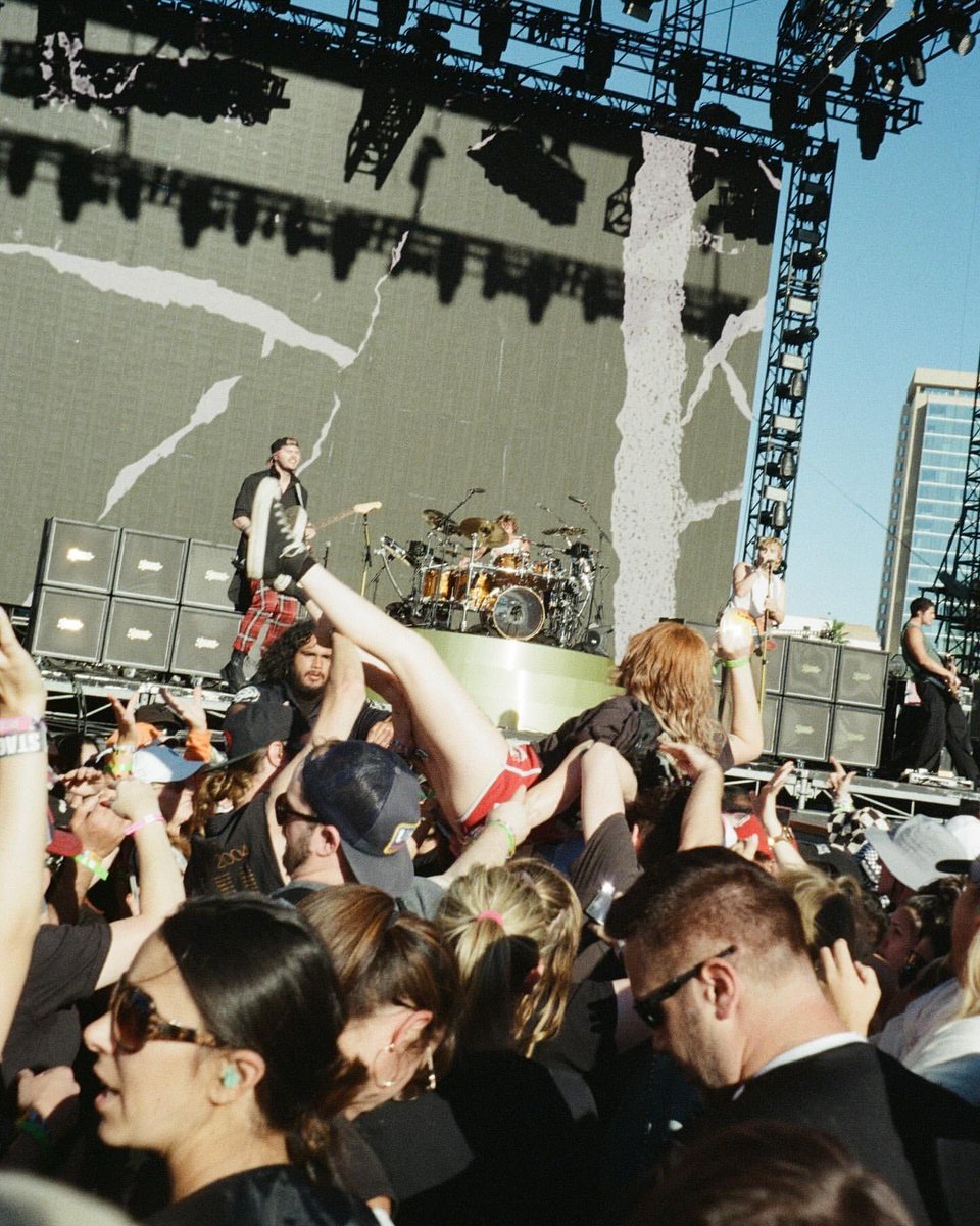 5 Seconds of Summer at When We Were Young Festival photographed by Christian Sarkine.