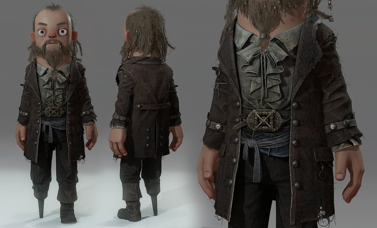 Danduw3d's tweet image. Pirate outfit in source 2 engine with S&amp;amp;box! #gamedev #gameart #source2
