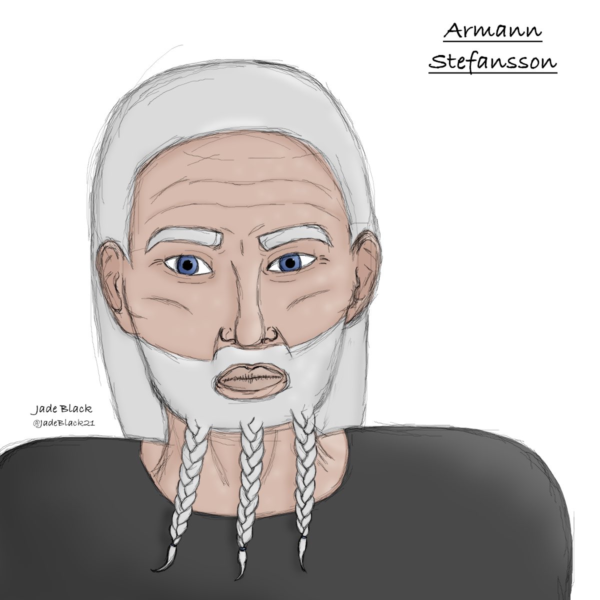 JadeBlack21's tweet photo. With the climax of #spookyseason fast approaching - it’s time for some villains😈
Not many would dare oppose the Black Executioner or Hanzou Aoyama. But Armann Stefansson takes on both.
He’s also really fun to draw :)
#villains #amwriting #beardenvy https://t.co/VPh3G26Ura