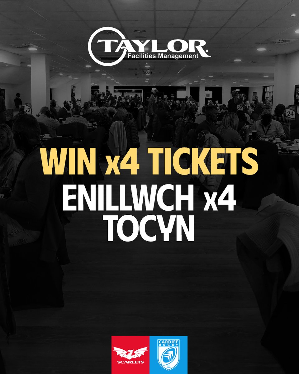 WIN 4 spaces in the Quinnell Lounge courtesy of Taylor facilities management. For your chance to win, like &amp; repost this post❗️

Enillwch 4 tocyn i'r lolfa gan ddiolch i Taylor facilities management. 
Hoffwch a rhannwch y post yma i gymryd rhan yn y gystadleuaeth❗️