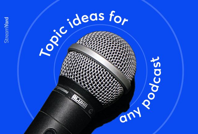 Adapt these 23 podcast topic ideas from personal stories to debates to suit your genre and spark engagement. Check out our latest blog post for some serious inspiration! 🎙️ 🚀 👉 streamyard.com/blog/live-stre… #podcastingtips #contentcreation