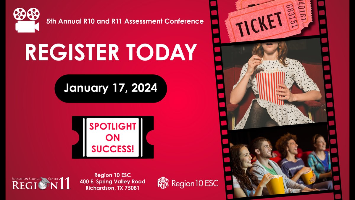 Join <a href="/Region10ESC/">Region 10 ESC</a> and us at our 5th Annual Assessment Conference on January 17. Register today to learn, network, and help shine the spotlight on success!

Region 11 Registration: registration.esc11.net/catalog/sessio…
Region 10 Registration: txr10.escworks.net/catalog/sessio…