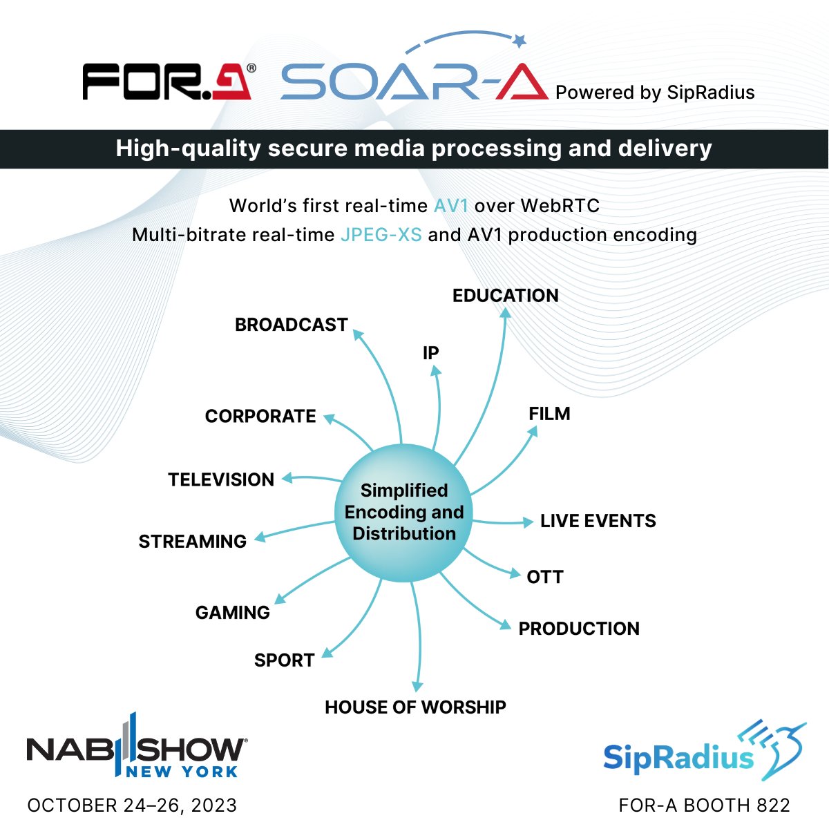 “This is our first opportunity to exhibit at @NABShow New York, and we look forward to showing visitors the benefits of our involvement with @foracorporation.” Read more from Sergio Ammirata here and stop by Booth 822 to see SOAR-A in action: bit.ly/3tRZLhZ #NABSHOWNY