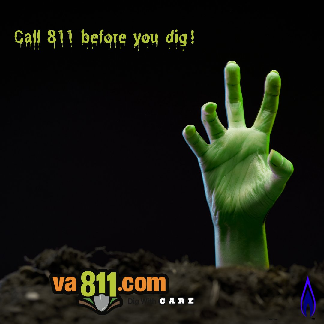 You never know what's lurking below unless you call 811 before you dig!