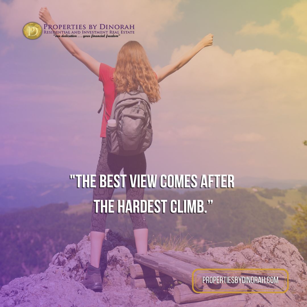 DiCarmenate's tweet photo. "The best view comes after the hardest climb.” 

#propertiesbydinorah #santaanahouses #dinosellssantaana #santaanahouseforsale #santaanasellers #santaanabuyers #ochousing #ochouseforsale #orangecountysellers #santaanarealestate https://t.co/riXcvhCsXP