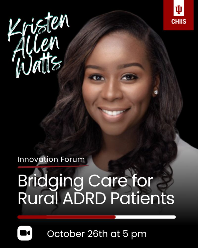 🌟Join us for tomorrow's #Innovation Forum with Dr. Kristen Allen-Watts at 5 PM on Zoom. This month's focus: "Empowering #Clinicians for Enhanced Care in Southern African American #ADRD Patients."

Reserve your spot now: bit.ly/3SkH3tw

#MedTwitter #MedEd
