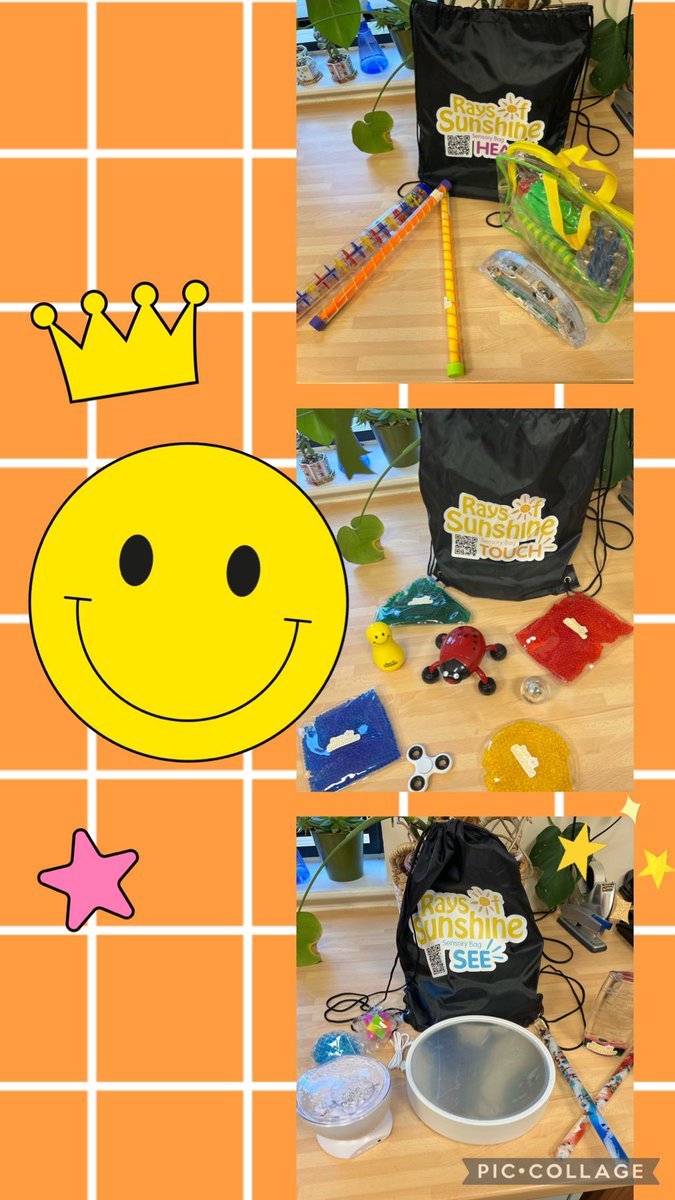Thank you <a href="/RaysofSunshine/">Rays of Sunshine</a> for the sensory bags. These will really help our complex needs patients who have limited mobility 😊