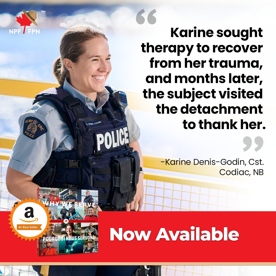 Cst. Karine Denis-Godin was arresting an individual when he showed her a gun and challenged her to shoot him as he raised it toward her. Her quick thinking and thorough training helped her to de-escalate the situation. 

Read more: whyweservebook.ca  

#WhyWeServe #RCMP150