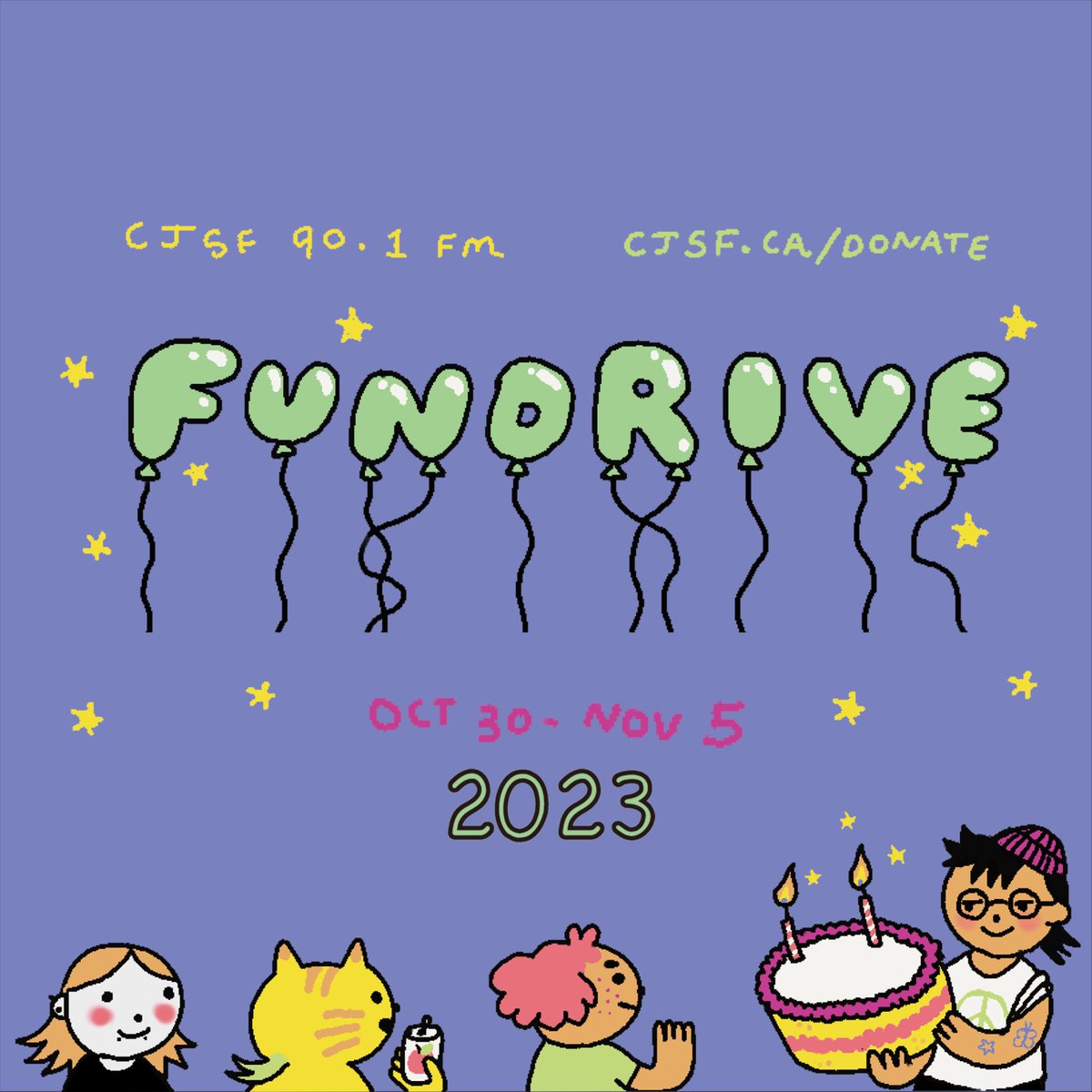 CJSF's tweet image. This #Fundrive season, celebrate #20YearsOfAwesome radio + keep CJSF 90.1FM awesome for another 20 yrs: #CJSFFundrive2023 is live from Oct. 30-Nov. 5. 

🌐 Visit the F/D 2023 page @ cjsf.ca + our socials (via linktr.ee/cjsfradio) to learn more!

#CJSFFundrive