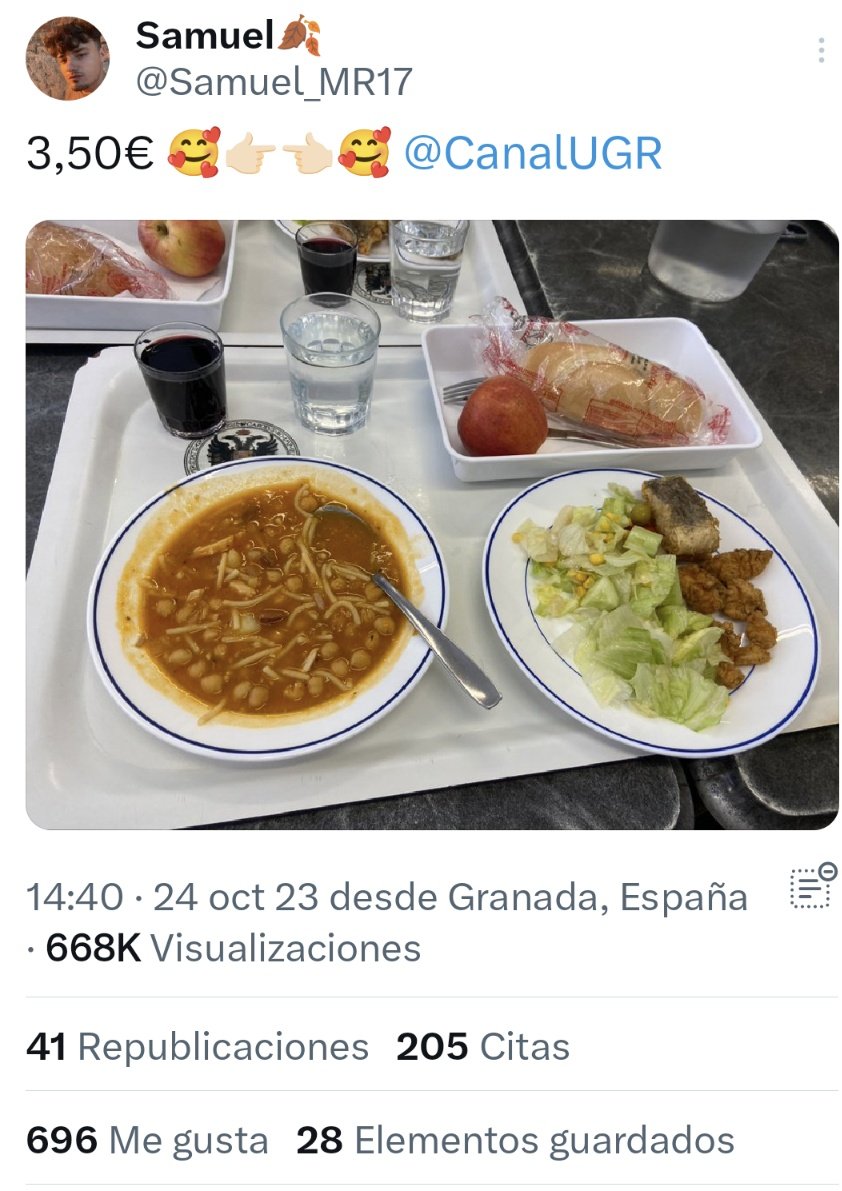 No lo decimos sólo nosotros 🤭 

¿Quieres saber de qué hablamos?😋 ¡No te quedes sin saberlo! mañana tenemos 🍝 uno de vuestros platos favoritos 🫶🏼

RT si lo has probado, ❤️ si aún no

#ComedoresUGR 
#MenuUGR