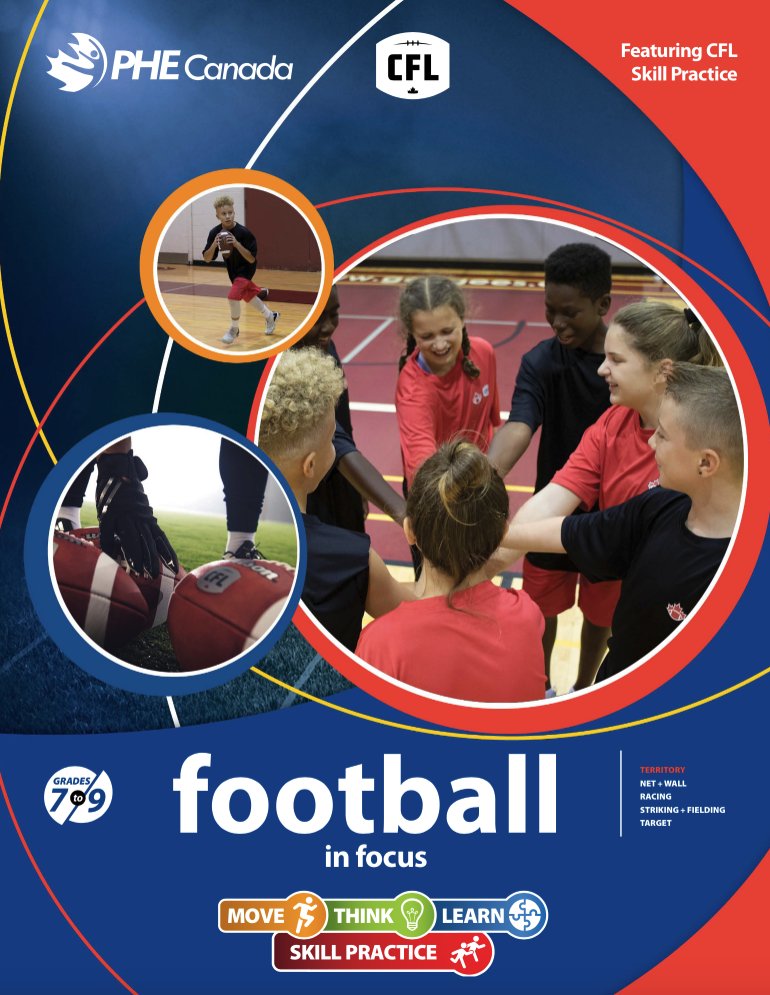 PHECanada's tweet photo. 💡Have you heard? Flag football is in the 2028 Olympics! You can incorporate flag football activities into your PE programming with our #MoveThinkLearn Football in Focus resource: 
➡️https://t.co/nUFO51VtWv https://t.co/SOjytx6yzJ