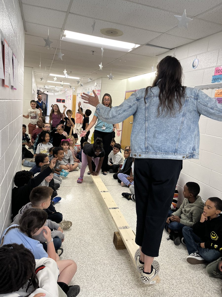 Can I lift my teacher? <a href="/BirdneckES1/">Birdneck ES</a> 3rd graders tried to lift Ms. Estes using a lever. Moving the fulcrum closer to the load made it easier to lift the load. <a href="/KarlaYo78612102/">Karla Young</a> 
<a href="/vbschools/">VBSchools</a> <a href="/VBTitleI/">Title I VBCPS</a>