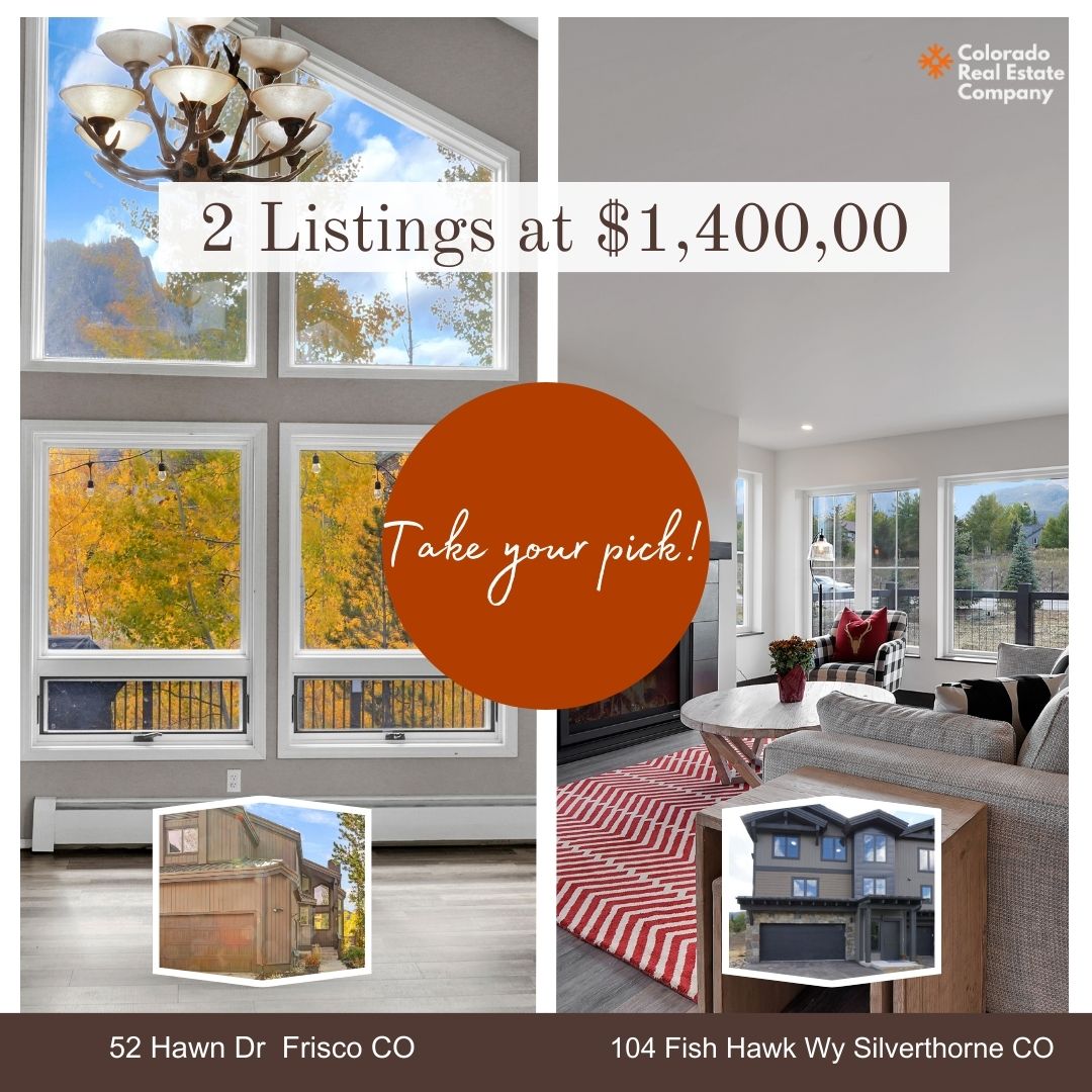 Which one would you choose? Frisco Duplex with Mount Royal views or a brand new Silverthorne Townhome?

#coloradorealestate #mountainhome #realestate #Colorado