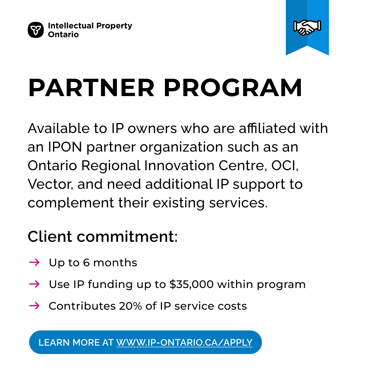 ip_ontario's tweet photo. IPON is now offering two new programs:

💪 IP Bootcamp
🤝 Partner Program

Learn more about both programs, including eligibility, and apply here: https://t.co/Vj05jzK2G4 https://t.co/WIWsHP9zD5