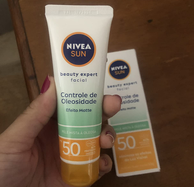 NIVEA SUN Protetor Solar Facial Beauty Expert Controle de Oleosidade FPS 60 50g