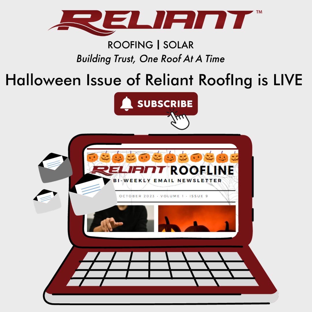 ReliantRoofing1's tweet photo. 🎃 Dive into our Halloween issue of Reliant Roofline! Subscribe now via our website's "Contact Us" page. 🏠👻🕸 #HalloweenRoofing #ReliantRoofline #roofingfl #flroofer #duval #jax🎩🦉 https://t.co/T5fEdjMGFd