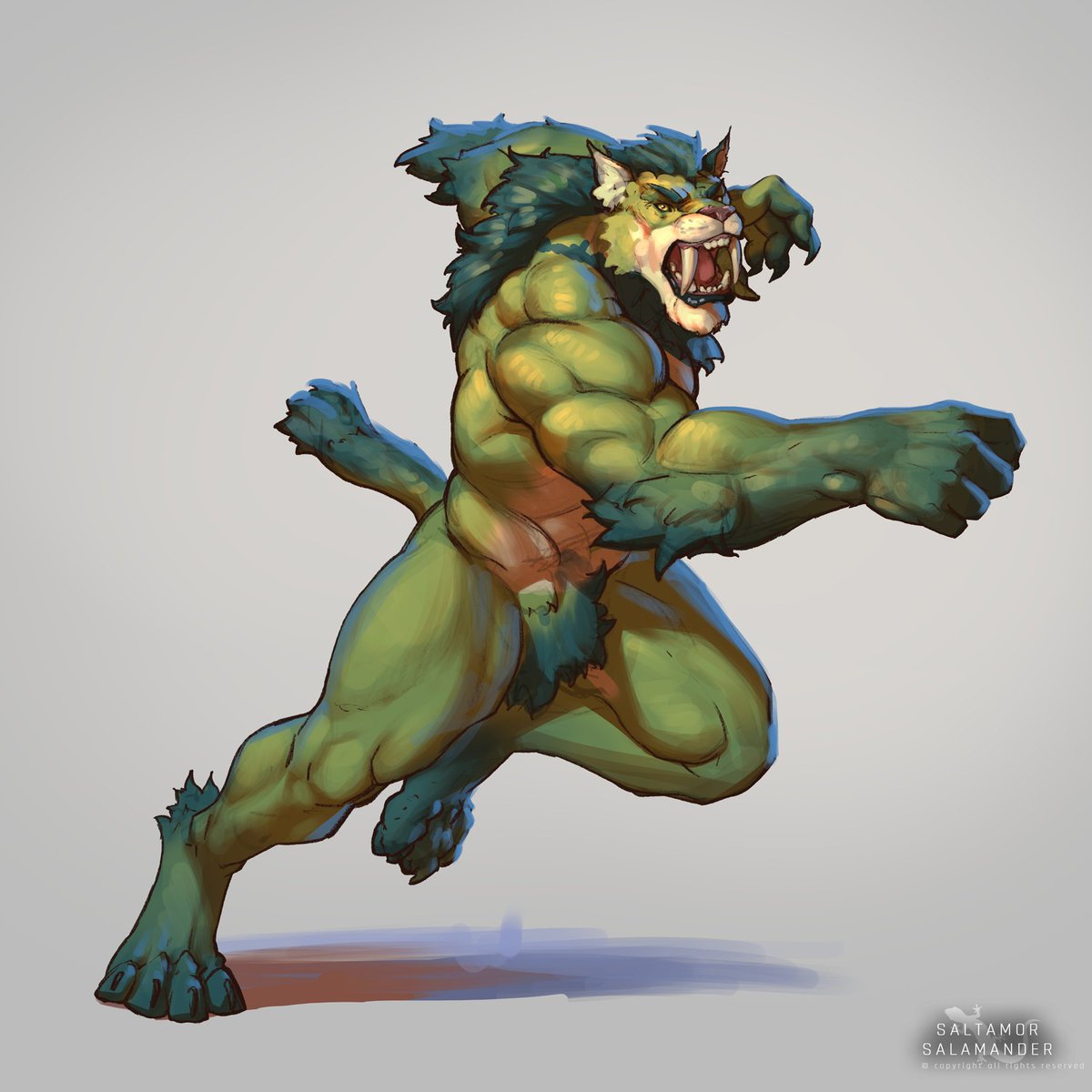 Saltamor's tweet image. Day 10 - Smilodon
Weretober2023 - @TFiddlerArt
#furry #draw #sketch