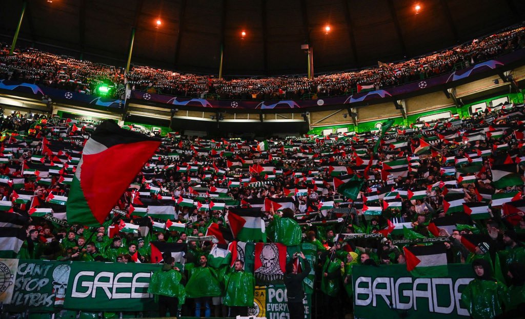 Aymenbdj's tweet photo. The Celtic Park , where the people stand with justice https://t.co/5qIpuGBcgd