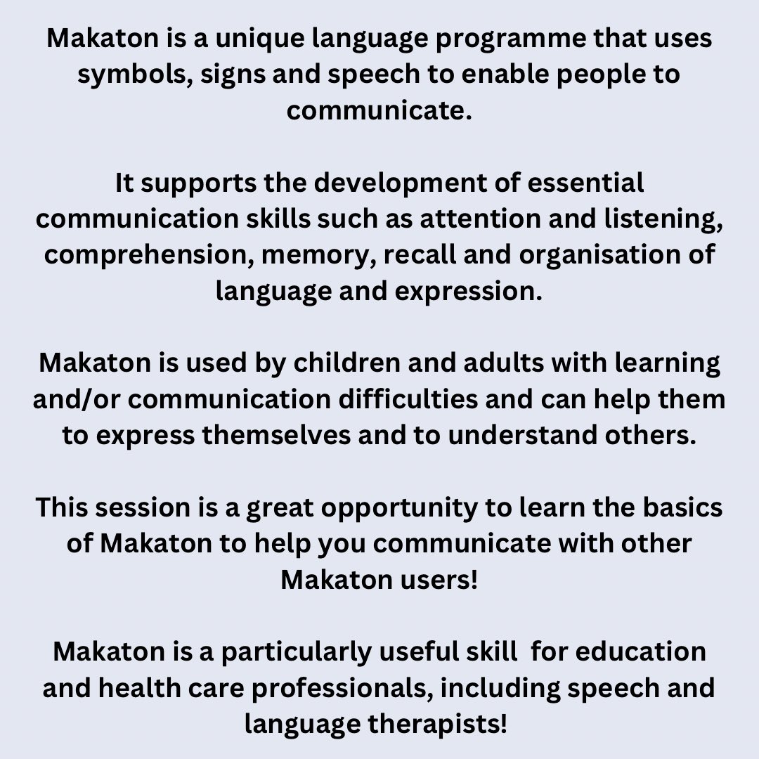 ✨Makaton Taster Sessions Coming up!✨
Sign up ASAP as there are only 20 places available for each session!
✨November 1st at 1pm: nusu.co.uk/events/id-giag…
✨November 14th at 1.30pm: nusu.co.uk/events/id-giag…
✨DM us with any questions:) Can’t wait to see you there!