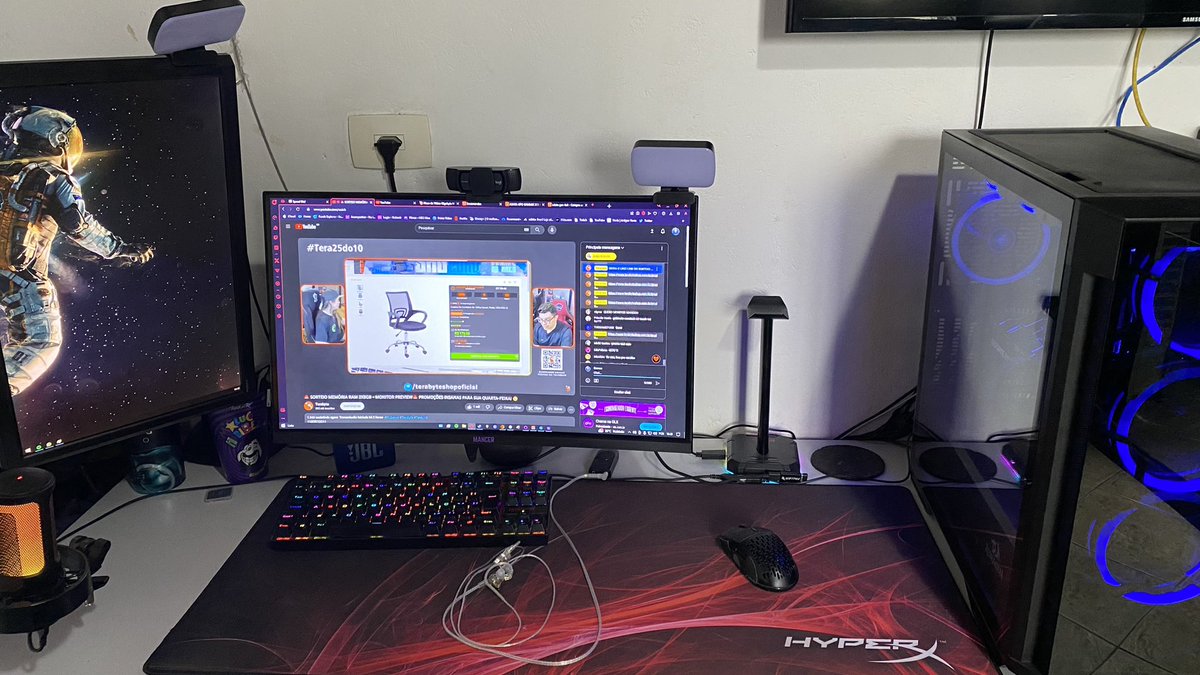 itsmvo's tweet photo. #tera25do10
@Terabyteshop 

Asus B550m TUF GAMING PLUS
R5 5600x (aguardando promo do R7 5800x3D)
Corsair vengeance pro 2x16gb total 32GB
SSD XPG 1TB Gen3
HD seagate 2TB
Gabinete Redragon megatron 
Monitor mancer Valak 180Hz 23.6”
Teclado Redragon Kumara
Mouse Pantera Pro Fallen https://t.co/XHCYaUk37n