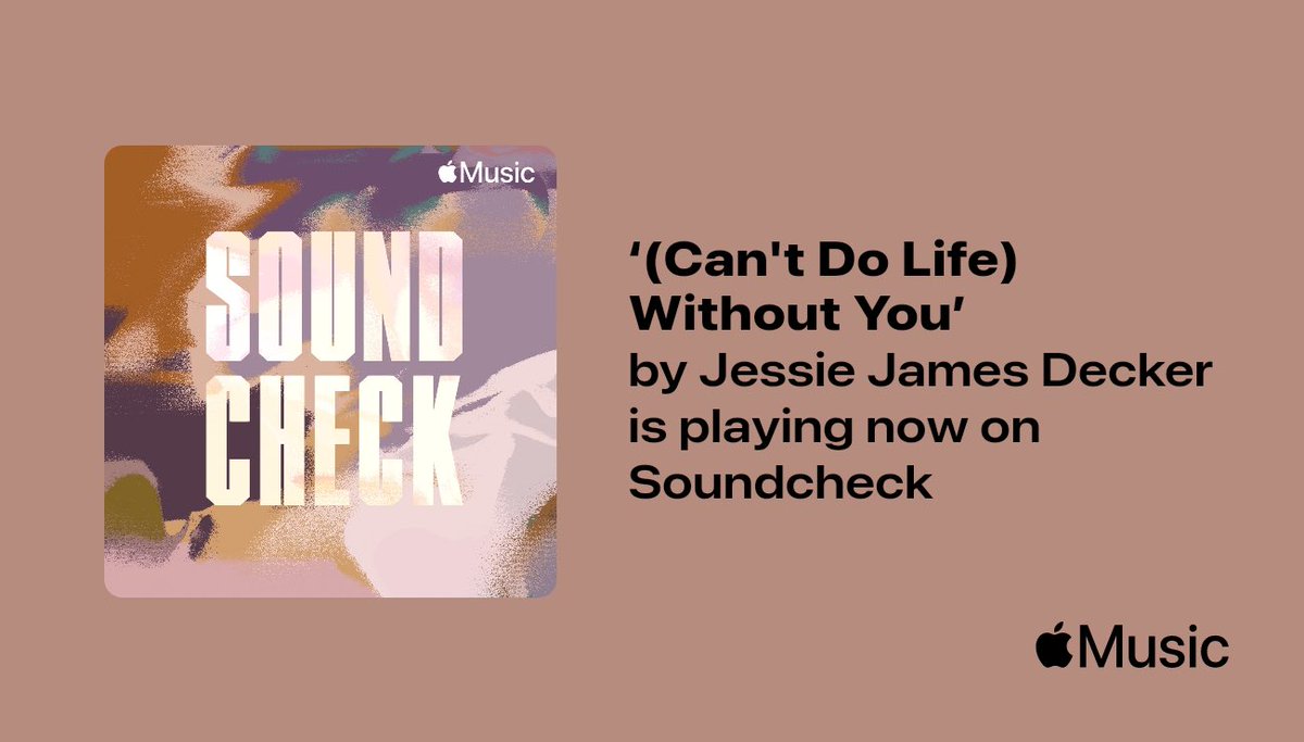 Listen to “(Can’t Do Life) Without You” on @AppleMusic’s Soundcheck playlist now! 🖤 music.apple.com/us/playlist/so…