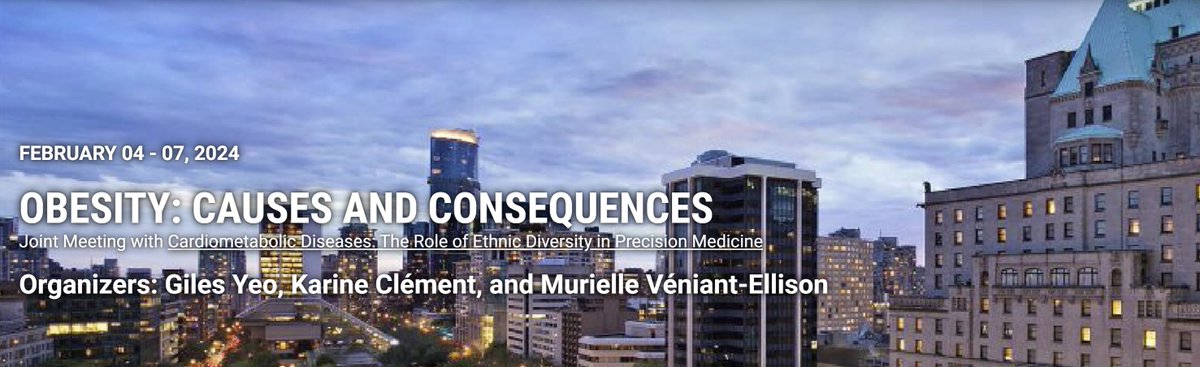 Hey folks, I'm organising a <a href="/KeystoneSymp/">Keystone Symposia</a> on the causes &amp; consequences of #obesity in Vancouver, Feb 4-7, 2024. Abstract &amp; scholarship deadline is Oct 31st! Hope to see some of you there #KSObesity24 keysym.us/KSObesity24