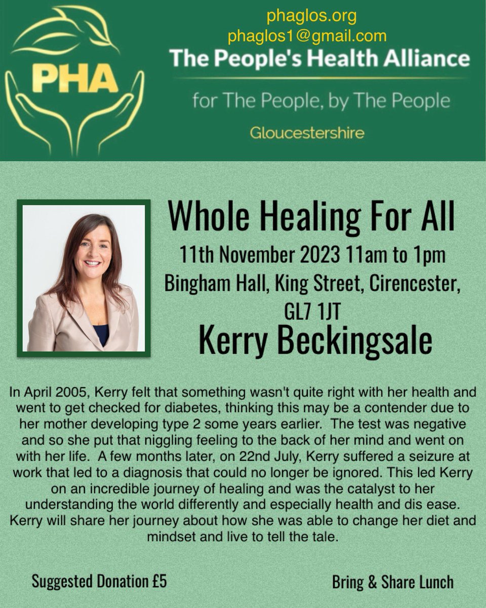 gloshub_pha's tweet photo. Join us at our next event on 11th November in Cirencester, Gloucestershire https://t.co/8ueCUhQhfn