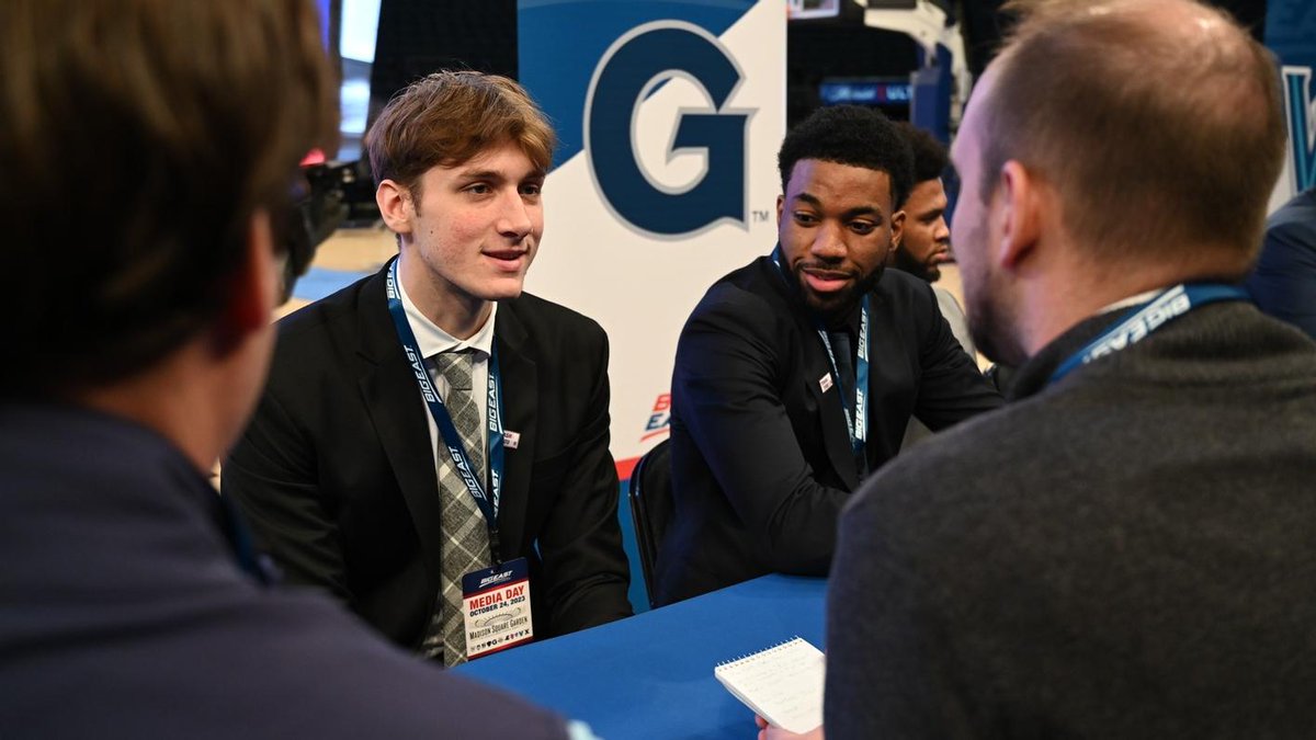 Big East media day. Hoyas start the season ranked 8th in the Big East Coaches poll.