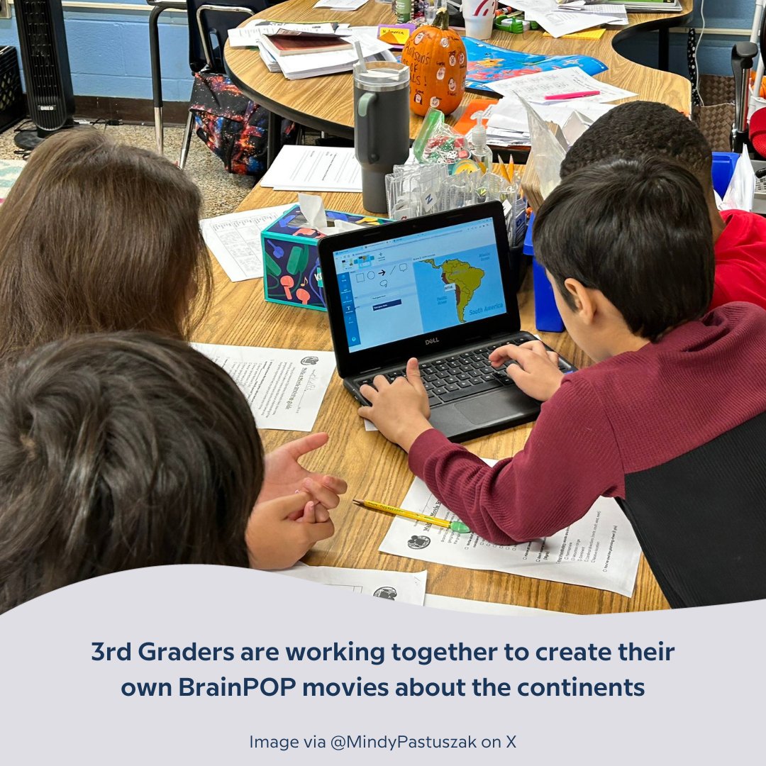 Make-a-Movie allows students to dive deep into digital storytelling in creative and collaborative ways, all while deepening learning. Plus, they get to decide where Moby's adventures take him! It's definitely a win-win for your BrainPOP classroom 😉 2nd image via @MindyPastuszak