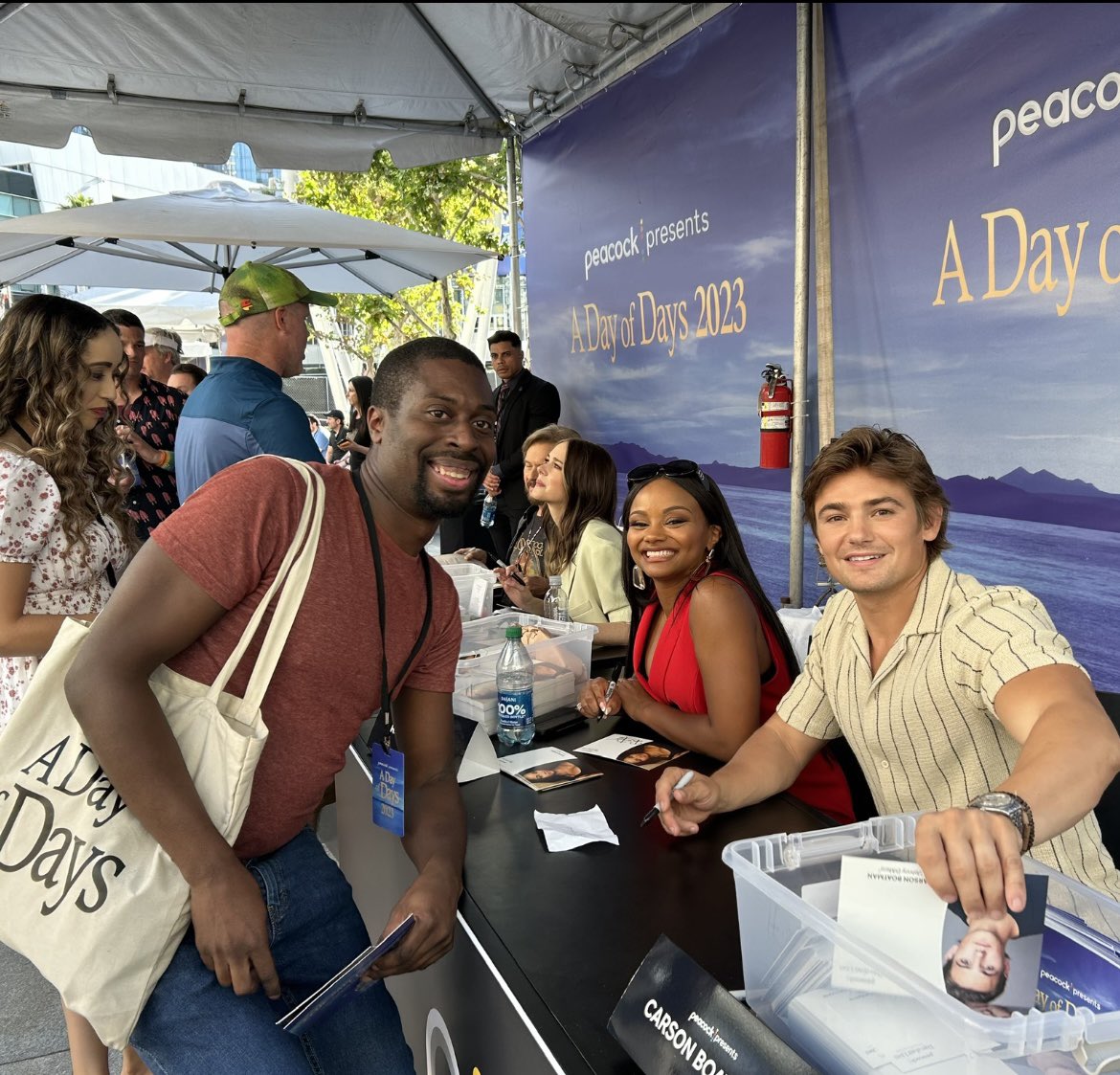 Had these sent to me as my phone died toward the end of the event lol. #DayofDays2023. These 4 were great to talk to! Stephen was really awesome!