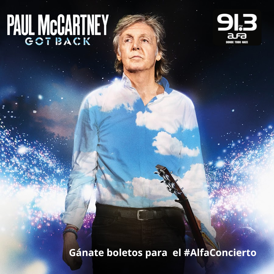 alfa913fm's tweet photo. ¿Quieres ir al #AlfaConcierto de #SirPaulMcCartney? 🌟
Sintoniza Alfa 91.3 para saber cómo ganar tus boletos e ir ver a tu #AlfaArtista favorito en vivo. 😮‍💨🎟️

#DondeTodoNace 📻 https://t.co/Yz2T04LIaN