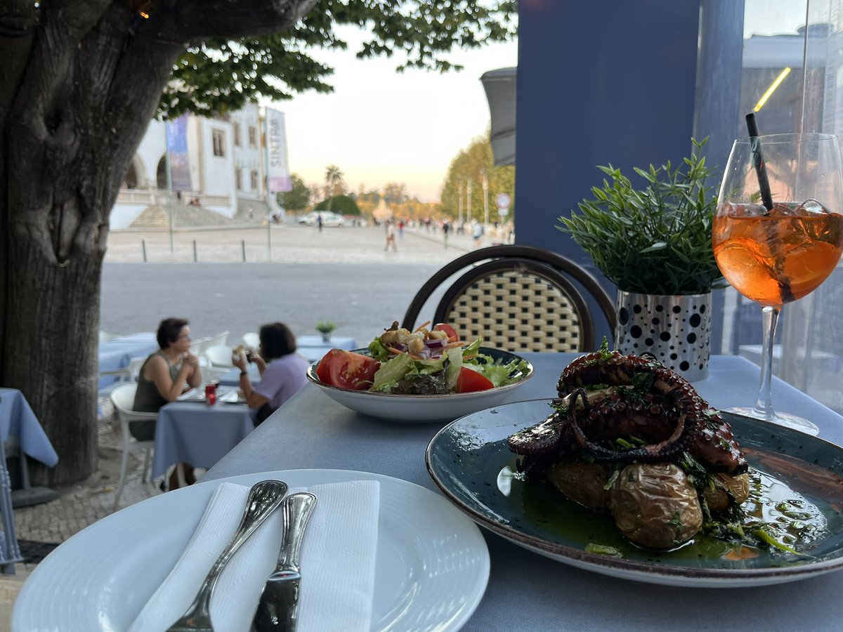 argonomic's tweet image. Today’s #theralphreport food of the day is Polvo a Lagareiro, a signature dish of Portugal.  

I happened to enjoy just this dish in rustic Sintra just two weeks ago! Very tasty.