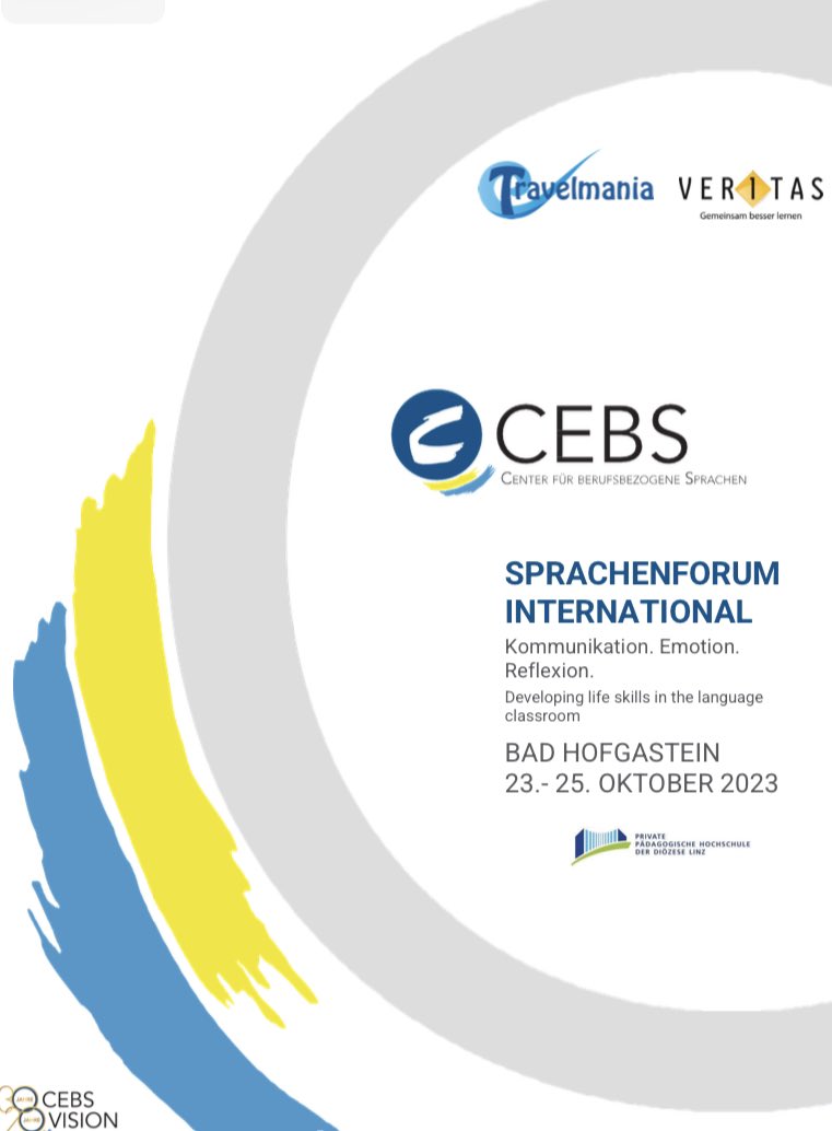 CathJeanneau's tweet photo. Delighted to have delivered a keynote &amp; a workshop at the #SprachenForum2023. Lovely to meet so many enthusiastic teachers &amp; the fantastic @CebsAustria team. Presented the @Linguanum_eu &amp; #ECML_elang projects Bis bald! https://t.co/vuIyuoGrOi