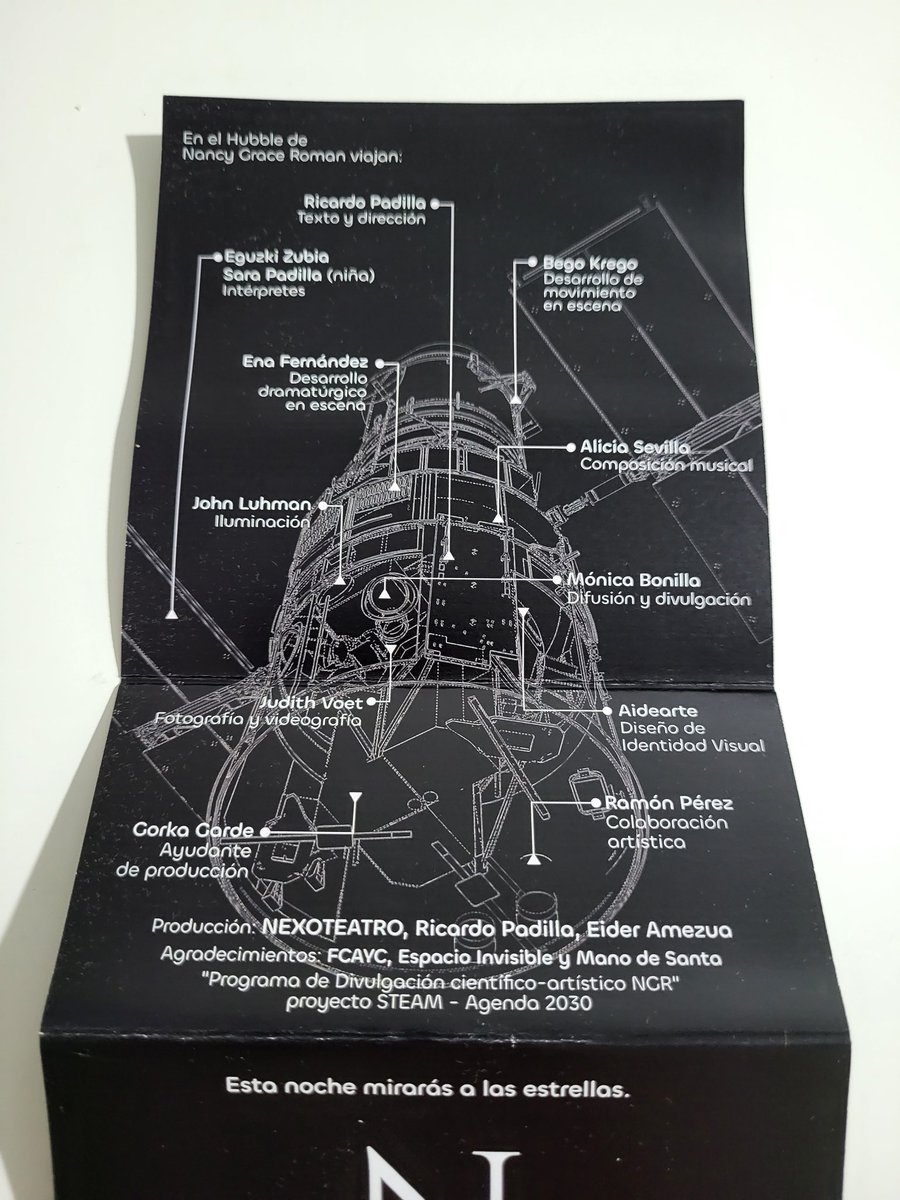 loretahur's tweet photo. Salgo del @Teatro_Arriaga con la piel de gallina tras ver la obra sobre Nancy Grace Roman, madre del Hubble 🔭.

Qué preciosidad. Qué forma de contar la ciencia, la astronomía y su vida. Todo un alegato a que jamás se apague la llama de la curiosidad 😍😍 https://t.co/DMmbkG0qr1 https://t.co/LrcksMMkZM
