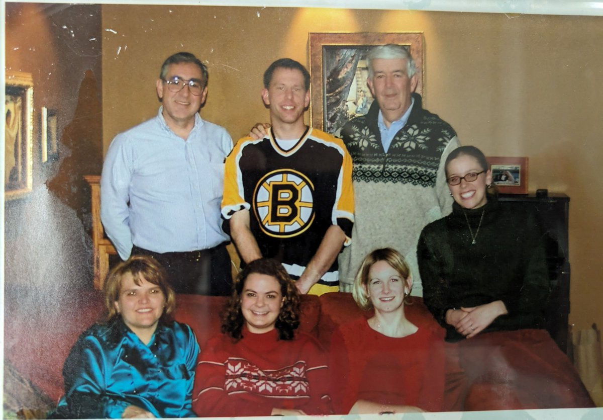 #TBT: ERA's first winter staff party, featuring Ken Greener, Lisa Johnson, Erin Johnson, and Carolyn Tillotson, all of whom will be in attendance at the 11th Annual #GalafortheGryphons on Nov. 17 to celebrate 20 years of ERA! Learn more &amp; register today: eagleridgeacademy.org/gala/.