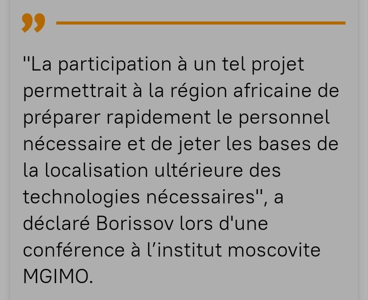 actualit30's tweet photo. L'agence spatiale russe invite les pays africains à rejoindre son projet de constellation satellitaire. Selon elle, ce projet serait bénéfique pour la télédétection de la terre et pourrait être le début de programme spatiale africain.

#actu #tech https://t.co/He8FHnzwVA