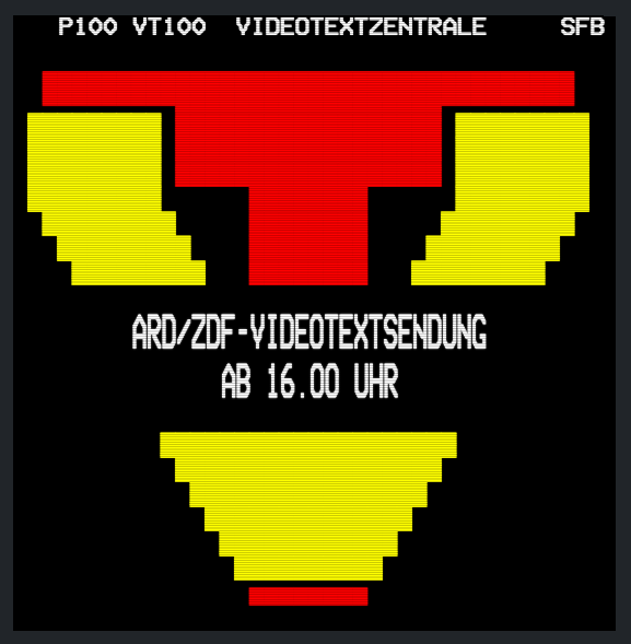 66_RP_ORIGINAL's tweet photo. 📺 #OTD 
#Teletext #Teletextarchive #Retro #80s #Television 
#Fernsehen 

Die ARD/ZDF-Videotextzentrale kündigt am 
25. Oktober 1981 den Beginn der Sendung an.
Angesiedelt ist die Redaktion beim SFB.

Seite 100: https://t.co/tS6FPuzPod
Uploader: itewreed
https://t.co/pFgeX9uHnj https://t.co/1HUoL7QrJf
