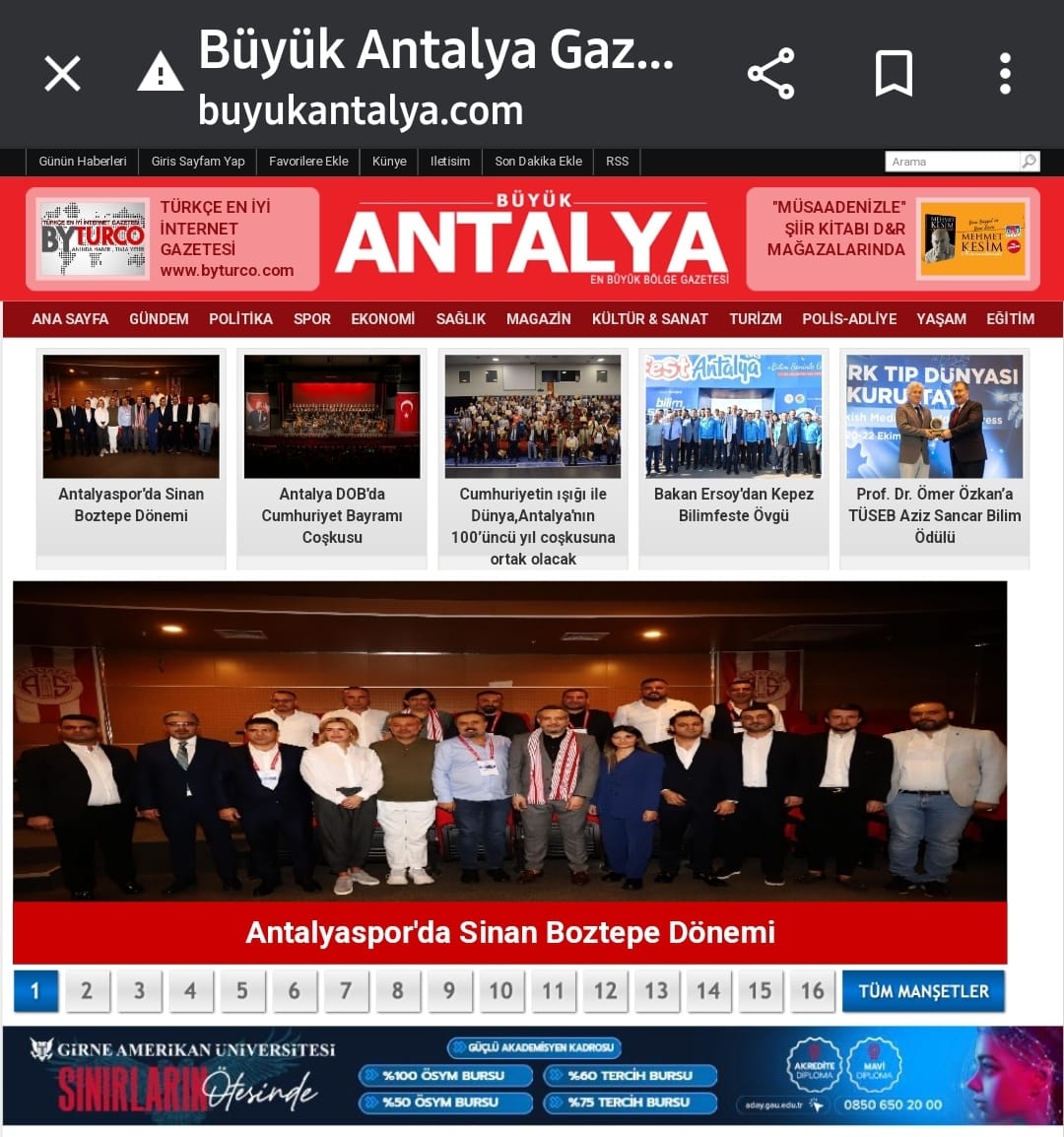 Bize Hayırlı Olsun Demek Yakışır ...
Antalyaspor'da Boztepe Dönemi 
buyukantalya.com 
buyukantalya.com/haber/8203-Ant… #bizantalyasporuz #sinanboztepe #Büyükanyalyagazetesi