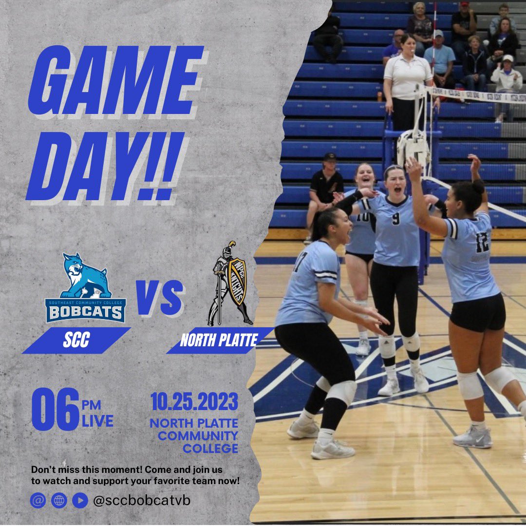 Region 9 Tourney Play begins tonight at 6:00 pm. The Bobcats travel to North Platte to take on the Knights. Live action here: npccknights.com/watch_live#
#GoBobcats #gocatvb🏐🐾