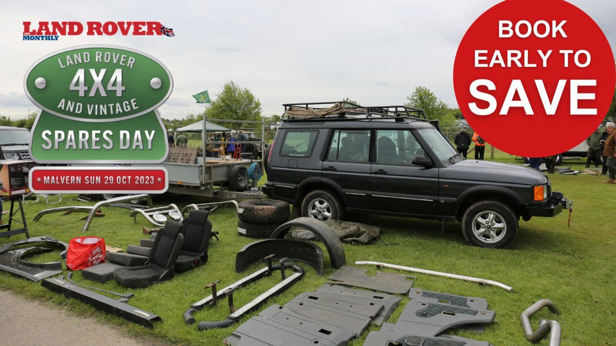 📣Spread the word - Malvern Spares Day is just 4 days away! 📣 Join us to buy and/or sell your Land Rover, 4x4 and Vintage spares and accessories at our final Spares Day event of 2023. Pre-book now today to SAVE £s. For more info and to buy your ticket 👉bit.ly/lrmeventmalver…